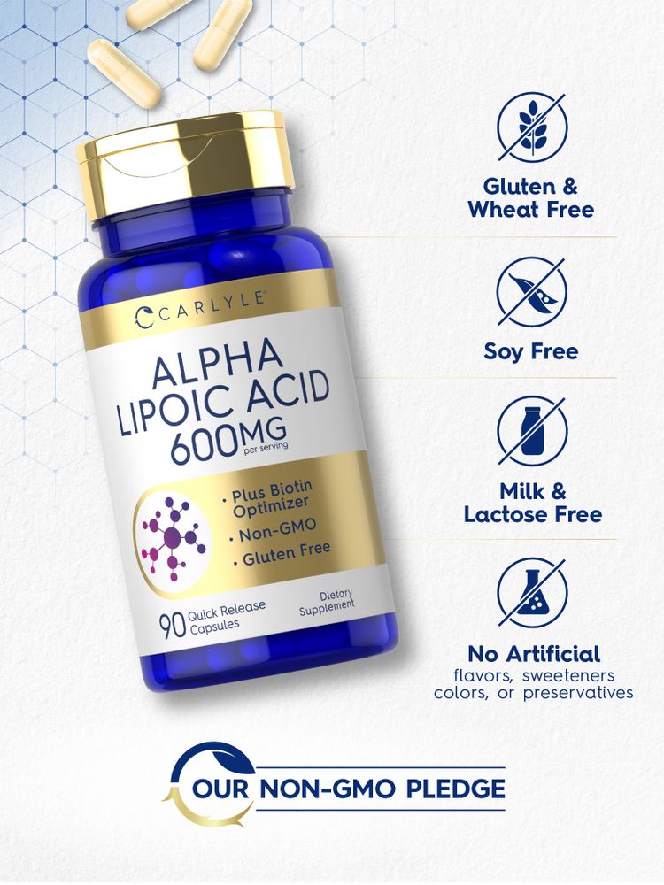 Alpha Lipoic Acid 600mg | 90 Capsules