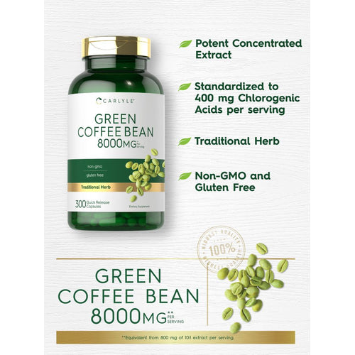 View 4 Green Coffee Bean Extract | 300 Capsules