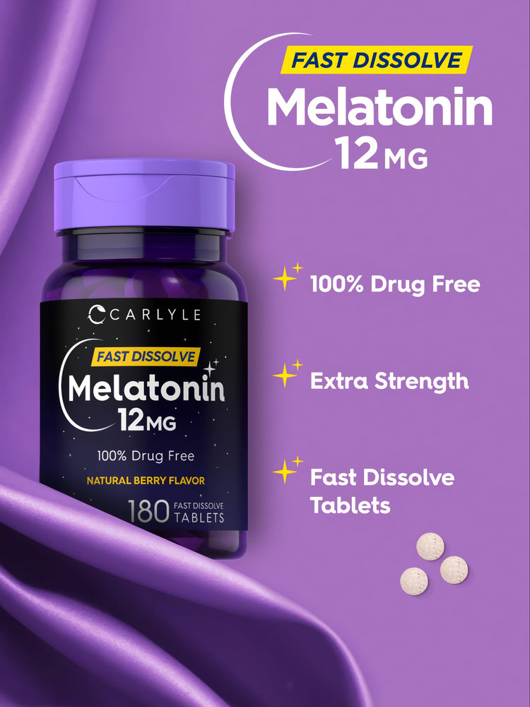 Melatonina 12mg | 180 Tabletas