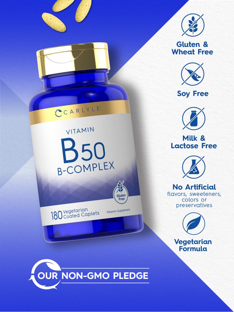 Complesso di Vitamina B-50 | 180 Compresse