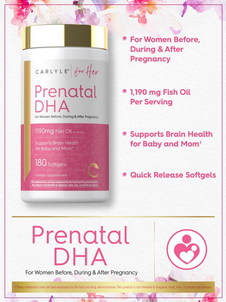 Prenatal DHA Vitamin | 180 Softgels