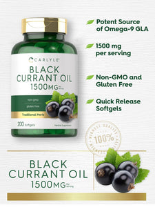 Black Currant Oil 1500mg | 200 Softgels