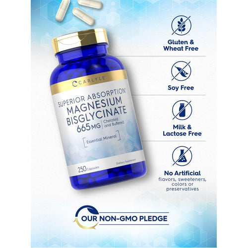 View 4 Magnesium Bisglycinate 665mg | 250 Capsules