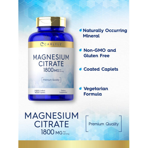 View 4 Magnesium Citrate 1800mg per serving | 120 Caplets
