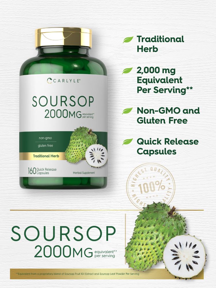 Soursop 2000mg | 160 Capsules