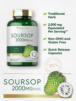 Load image into Gallery viewer, Soursop 2000mg | 160 Capsules
