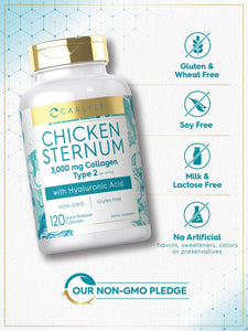 Collagen Chicken Sternum Cartilage 3000mg | 120 Capsules