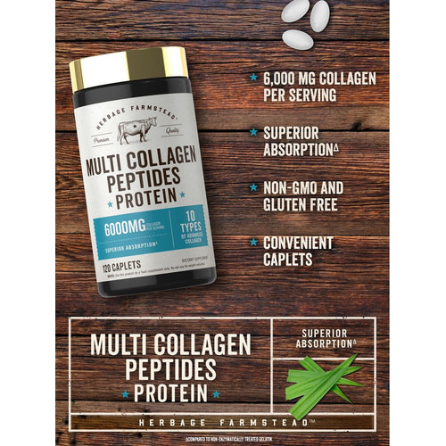 View 4 Multi Collagen Peptides 6000mg | 120 Caplets