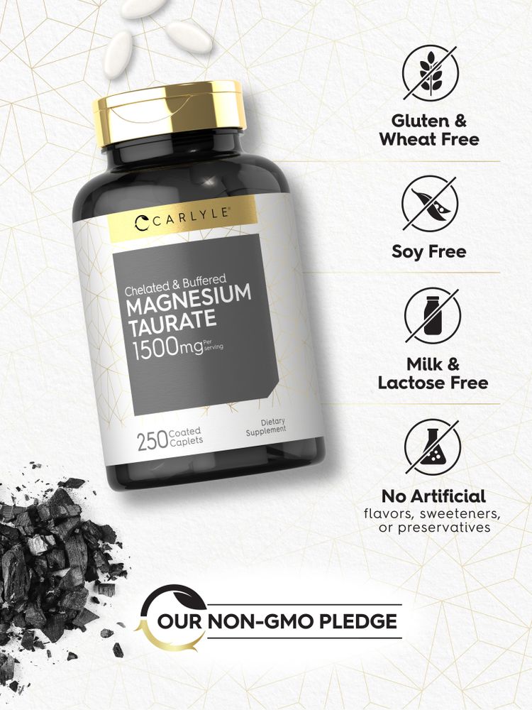 Magnesium Taurate 1500mg | 250 Caplets