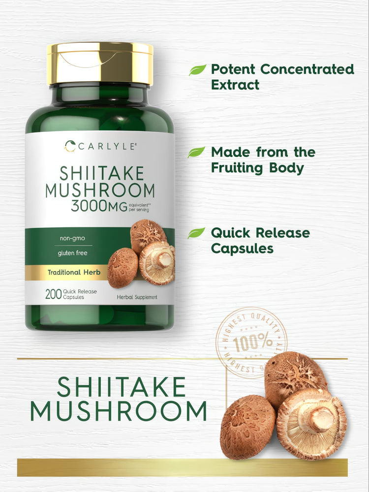 Shiitake-Pilz | 200 Kapseln