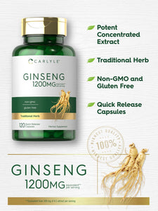 Ginseng 1,200mg | 120 Capsules