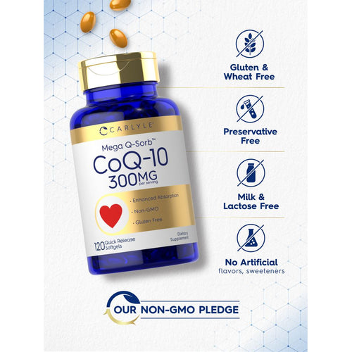 View 5 CoQ10 300mg per serving | 120 Softgels