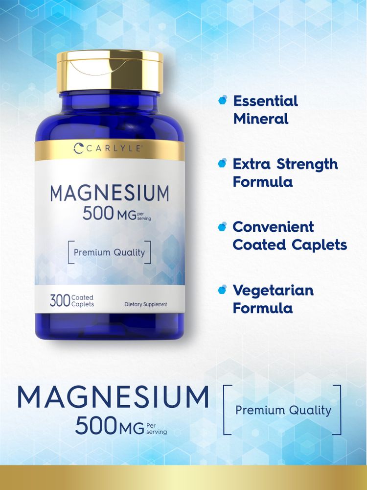 Magnésium 500 mg par portion | 300 Comprimés