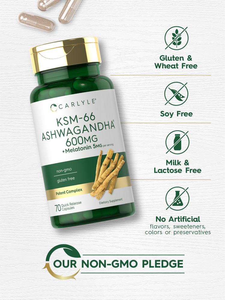 KSM-66 Ashwagandha 600mg pro Portion | 70 Kapseln