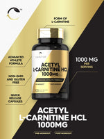 Load image into Gallery viewer, Acetyl L-Carnitine HCL 1000mg | 100 Capsules
