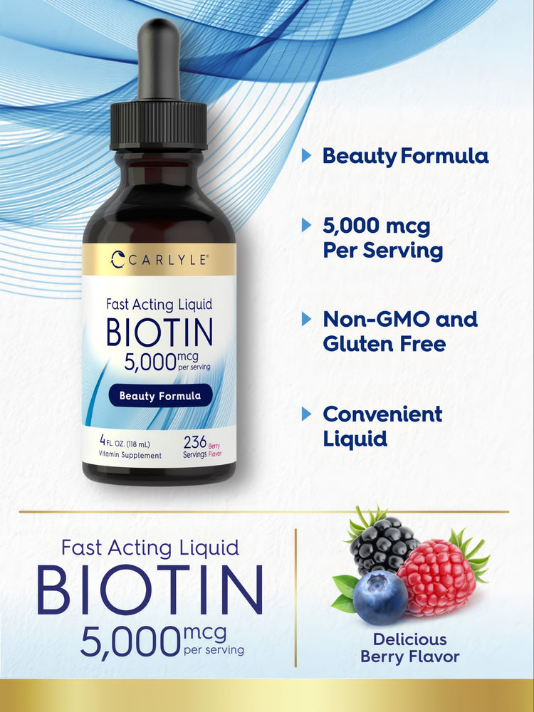 Biotin 5000mcg | 4oz Liquid