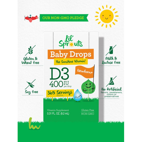 View 4 Vitamin D-3 für Babys 400IE | 0,31oz Flüssigkeit