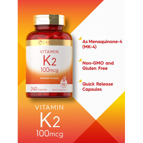 View 4 Vitamin K-2 100mcg | 240 Capsules