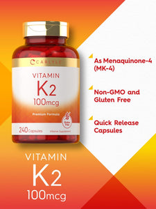 Vitamin K-2 100mcg | 240 Capsules