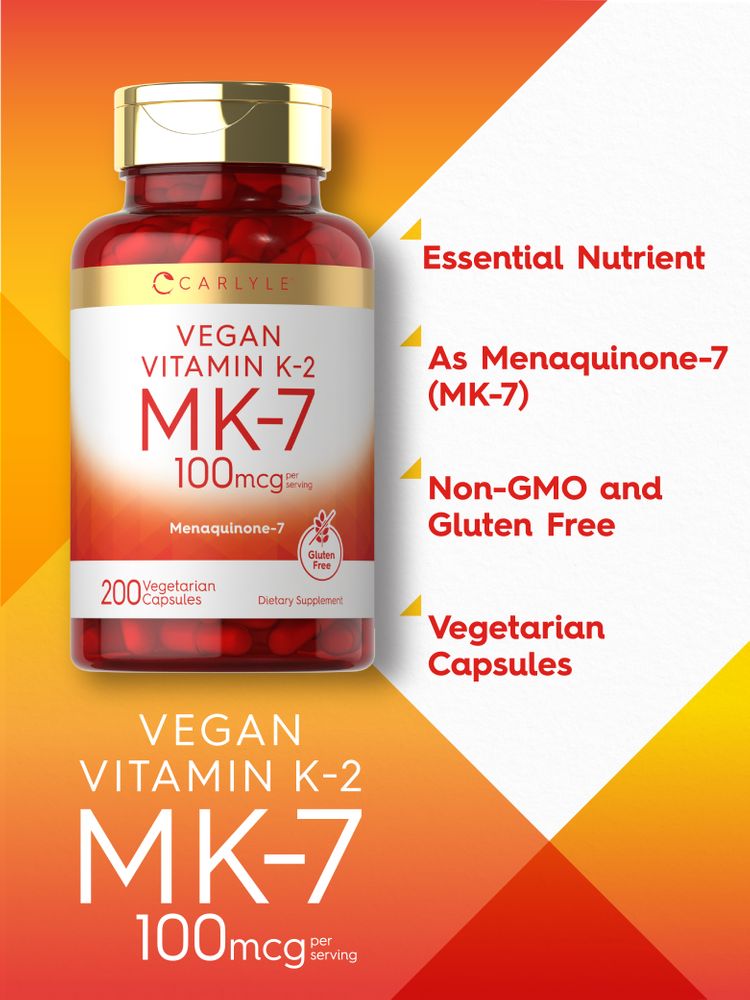 Vitamin K2 MK7 100mcg | 200 Capsules