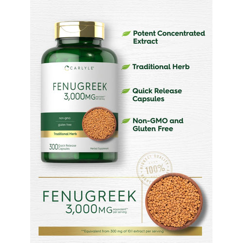 View 4 Fieno greco 3000 mg per dose | 300 Capsule