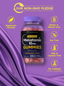 Melatonin 10mg Gummies | Natural Berry Flavor | 180 Gummies