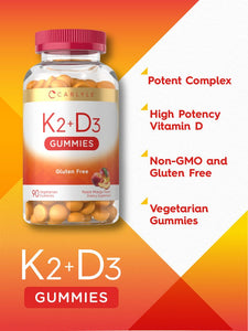 Vitamin D3 + K2 | 90 Gummies