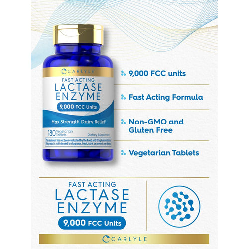 View 4 Lactase Enzyme 9000 FCC | 180 Tablets