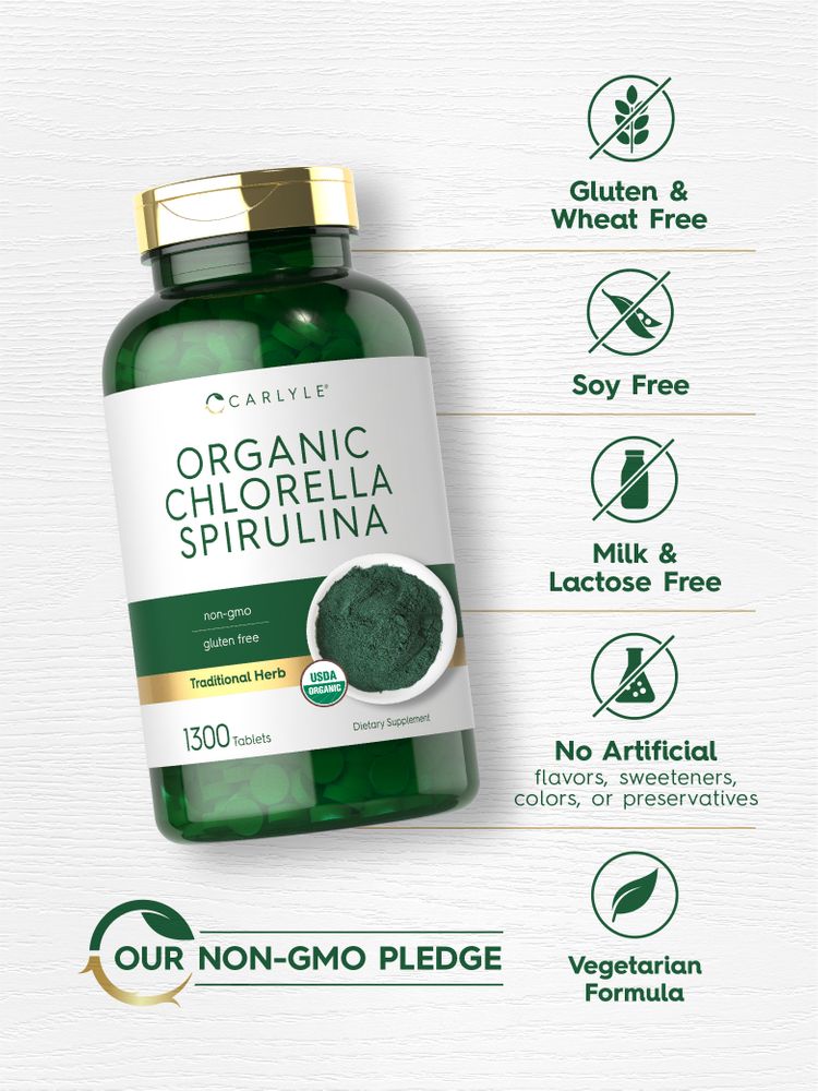 Chlorella Spirulina | 1300 Tablets