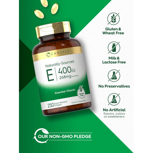 View 4 Vitamine E 400IU par portion | 250 Gélules