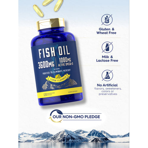 View 4 Aceite de Pescado 3600 mg con Omega-3 1080 mg por porción | 120 Cápsulas Blandas