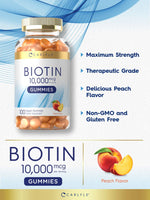 Load image into Gallery viewer, Biotin 10000mcg | 100 Gummies
