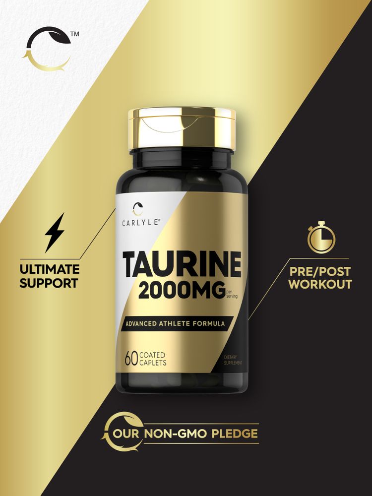 Taurine 2000mg per serving | 60 Capsules
