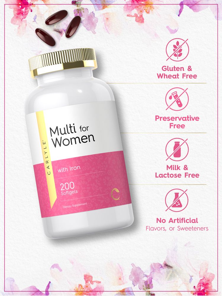 Multivitamine pour Femmes | 200 Gélules