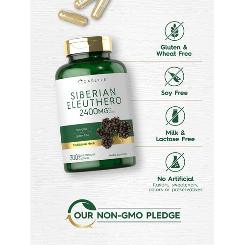 View 4 Siberian Eleuthero | 300 Capsules