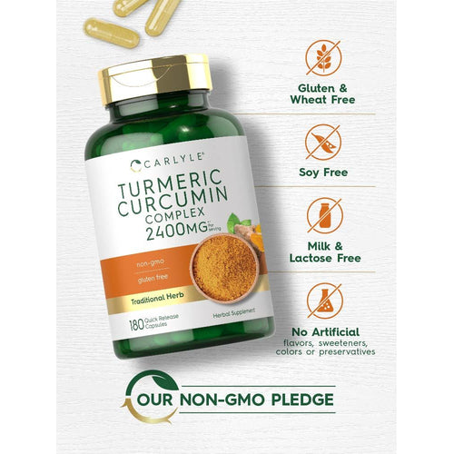 View 4 Turmeric Curcumin | 180 Capsules