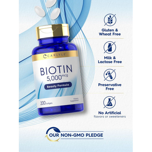 View 4 Biotin 5000mcg | 200 Softgels