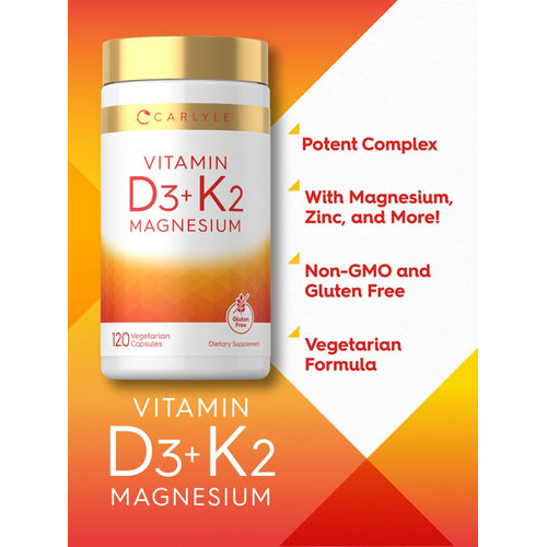 View 4 Vitamin D3 K2 Magnesium | 120 Capsules