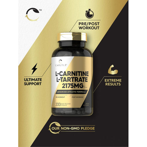 L-Carnitine 2175mg per serving | 200 Capsules L-Carnitine 2175mg per serving | 200 Capsules
