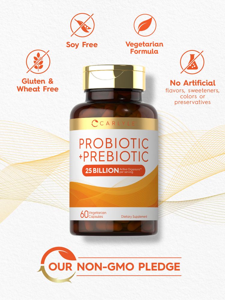 Prebiotic & Probiotic | 25 Billion CFU | 60 Capsules