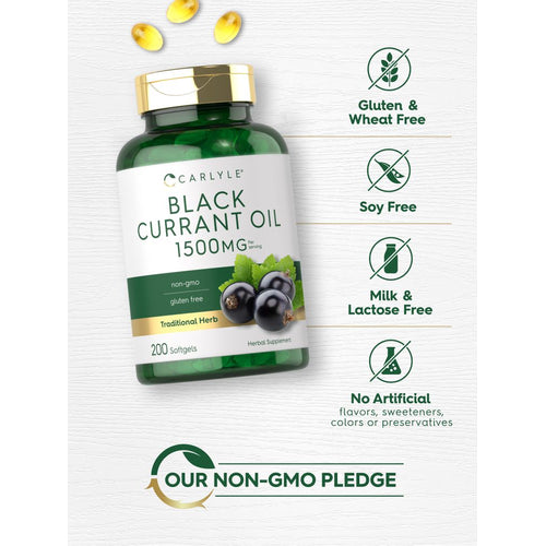 View 4 Aceite de Grosella Negra 1500 mg por porción | 200 Cápsulas Blandas