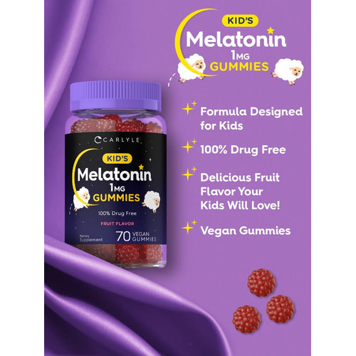 View 4 Melatonin 1mg für Kinder | 70 Gummibärchen