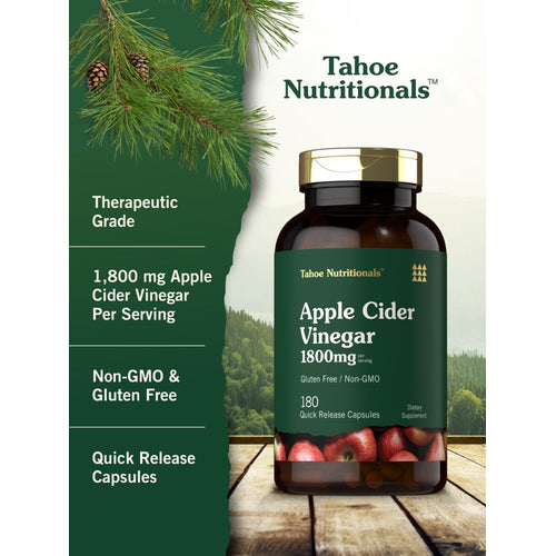 View 4 Vinagre de Sidra de Manzana 1800mg por porción | 180 Cápsulas