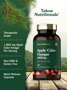 Apple Cider Vinegar 1800mg | 180 Capsules