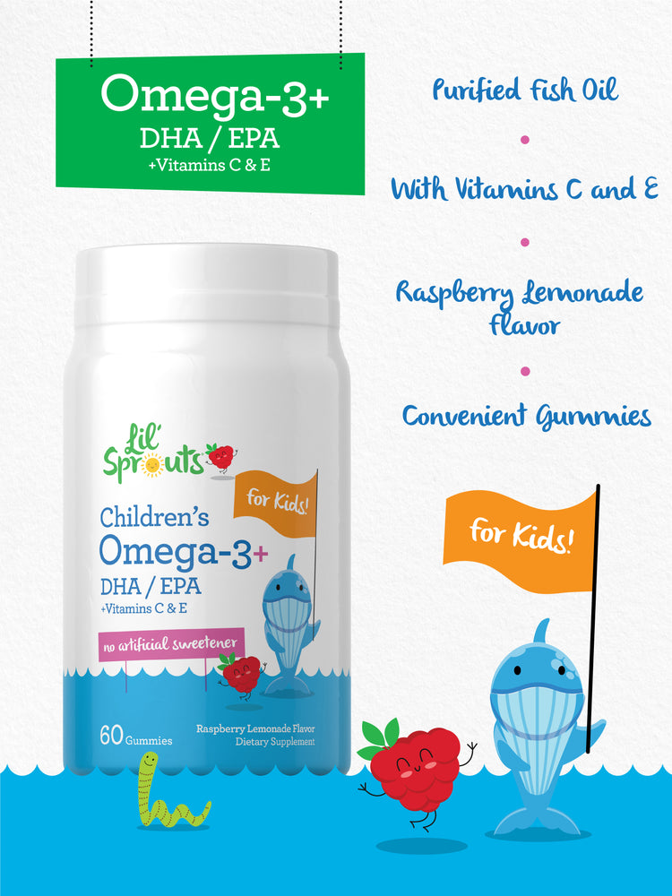 Children's Omega-3 Gummies | Raspberry Lemonade Flavored