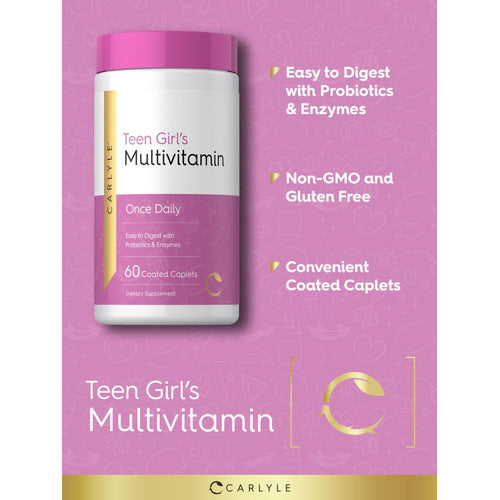 View 4 Multivitaminas para Adolescentes Niñas | 60 Cápsulas