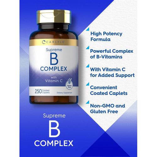View 4 Vitamin B-Complex plus Vitamin C | 250 Caplets