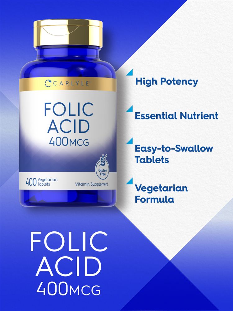 Ácido Fólico 400mcg | 400 Comprimidos