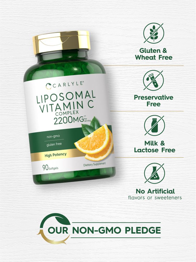 Liposomales Vitamin C 2200mg pro Portion | 90 Weichkapseln