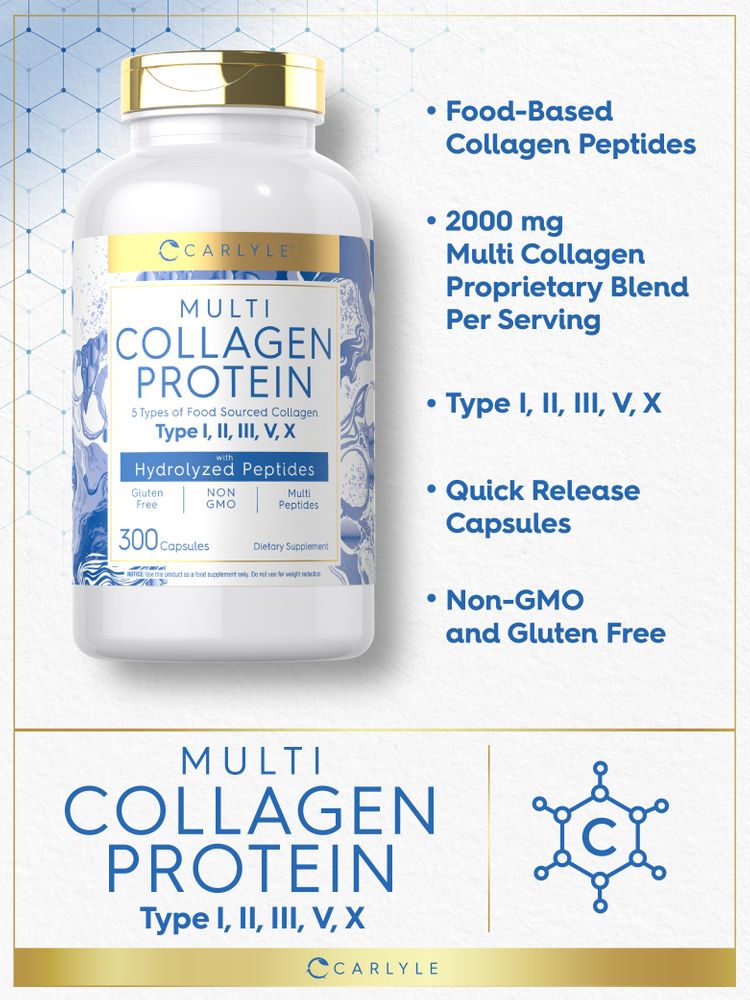 Multi-Kollagen-Protein | 300 Kapseln